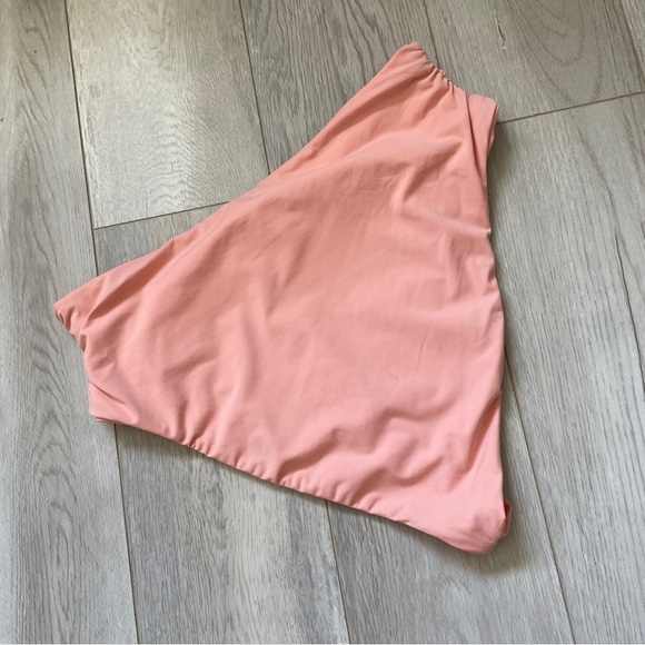 Dippin Daisys High Waisted Ruched Bikini Bottoms Pink (Large) beach swim summer - Picture 2 of 3